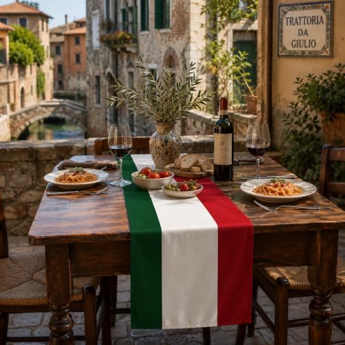 Italian Party Decorations - Italian Flag Table Runner