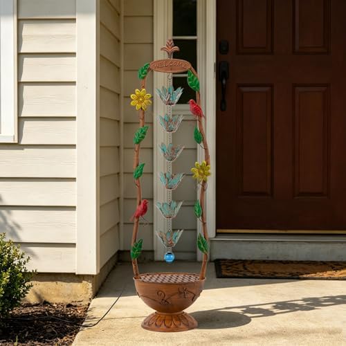 40.6" H Outdoor Tiered Water Fountain