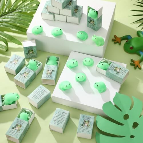 24 Sets Positive Gift Frog Toy with Support Box You are Awesome Party Favor