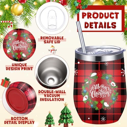Patelai 30 Pcs 2026 Christmas Tumbler Gift Set for Employees