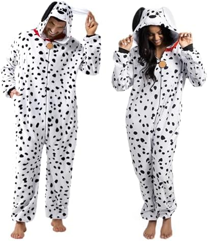 Spooktacular Creations Halloween Dalmatian Dragon Cow Costume, Animal Costume Hooded Jumpsuit for Halloween Cosplay Party