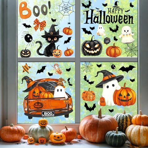 Halloween Window Clings Stickers Decor Fall Halloween Decorations Indoor