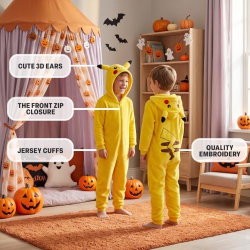 Get Trend Pokemon Halloween Costume One-Piece Pajamas for Kids, Loungewear