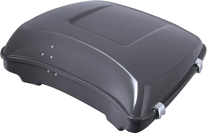 TCMT ABS Razor Gunship Gray Motorcycle Trunk Fit For Harley 2014-2025 Street Glide Special Road Glide Street Glide Road King Road Glide Special Pack
