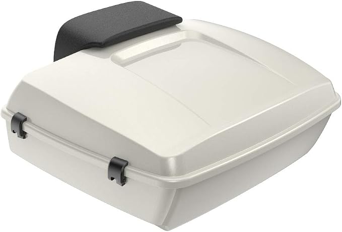 Advanblack Road Glide Tour Trunk Pack Bonneville Salt Pearl Chopped Tour Trunk Pack Backrest Pad for '97-'25 Harley Touring Road King Street Glide Electra Glide CVO models