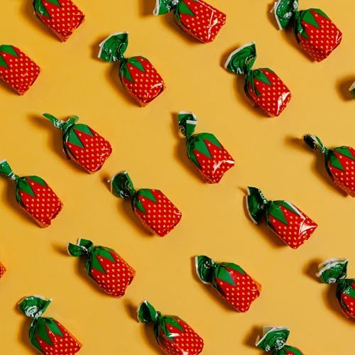Strawberry Hard Candy Individually Wrapped by Cambie - 6 lbs of Hard Candy
