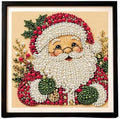 DIY Christmas Pearl Diamond Painting Art Kit Gifts Adults with Frame