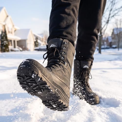 ALEADER Men's Waterproof Winter Snow Boots Thinsulate