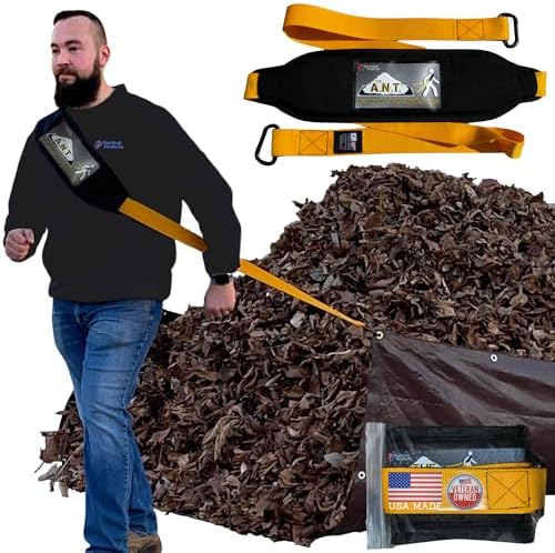 THE A.N.T. Tarp Tool - Heavy Duty Tarp Strap for Leaf and Yard Waste Compatible with Leaf Collector, Garden Tarps, Blower, Vacuum, Mulcher, Sweeper
