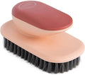 Household Cleaning Brushes Laundry Brush with Handle Flexible Washing Scrub Soft Hair Cleaning Clothes Cleaner Household Tools(Pink)
