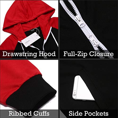 COOFANDY Mens Jumpsuit Onesie Hooded Full Zip One Piece Jogging Tracksuit