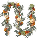 Valery Madelyn 9ft Fall Garland for Mantle with Pumpkins