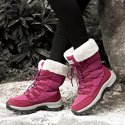 ziitop Womens Winter Snow Boots Waterproof Fur Lined Warm