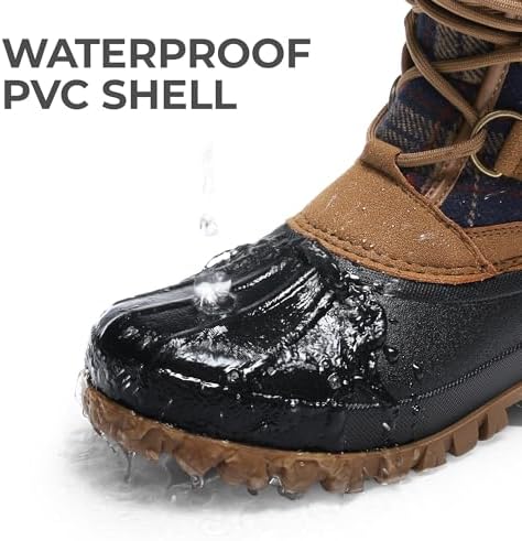 DREAM PAIRS Women's Mid Calf Winter Snow Boots