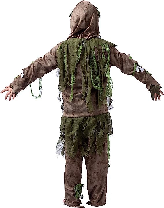 Spooktacular Creations Swamp Deluxe Skeleton Living Dead Zombie Costume for Halloween Kids Monster Role-Playing