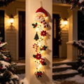 Glowing Christmas Door Hanger,Lighted Christmas Door Hanger Decorations(3#)