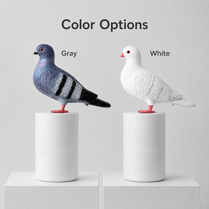 Touchless Foam Soap Dispenser, Gray Peace Dove Design, 300 mL | Touchless infrared foam dispensing with a refillable 300 mL tank