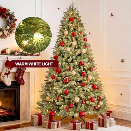 Treepool 7.5FT Prelit Artificial Christmas Tree, 2652PE/PVC Tips, 550Lights