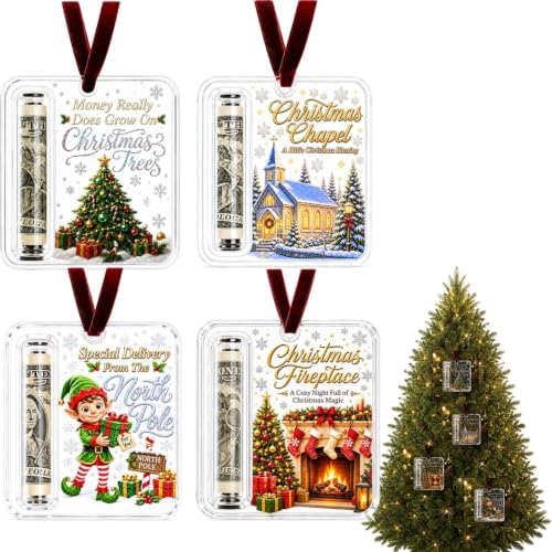 14Pcs Christmas Money Holders for Cash, Cash Gift Holder Ornament