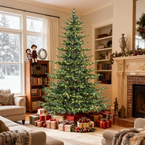 Hykolity 6 ft Prelit Sparse Christmas Tree with 330 Warm White LEDs