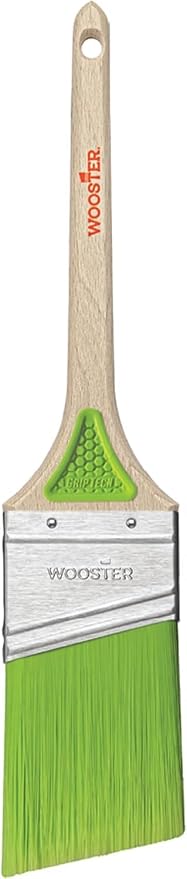 6-Pack of 2-1/2” Wooster 5400 GripTech Thin Angle Paint Brush, Rattail Handle