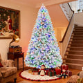 Hykolity 6 ft Prelit Christmas Tree with 1,032 Snow Flocked Branches