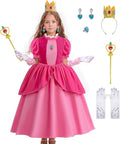 Princess Costume for Girls Halloween Birthday Party Outfit 4-12Y