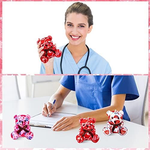 18 Pcs Nurse Week Appreciation Gifts Stuffed Bears Bulk Small Nurses Day Plush Bear 4 Inch Mini Plush Stuffed Animals with Syringe Stethoscope First Aid Kit Pattern for Nurse Graduation Gifts 2026
