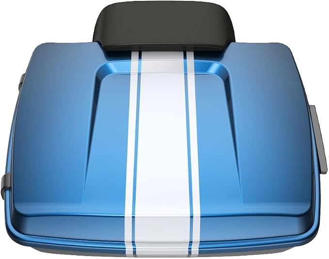 Advanblack Harley Fast Johnnie Road Glide Tour Trunk Pack Fast Johnnie Chopped Tour Trunk Pack Backrest Pad for '97-'25 Harley Touring Road King Street Glide Electra Glide CVO models