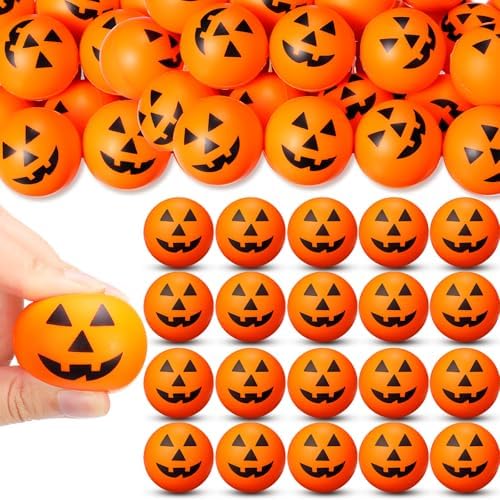 Jerify 500 Pcs Halloween Mini Pumpkin Balls Bulk, 1.57", Pumpkin
