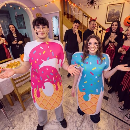 2 Pcs Halloween Ice Cream Drip 6 7 Costume Outfit Accessories