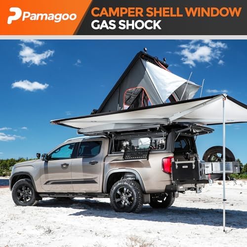 C16-20877 23 inch 37 lbs Gas Strut Shocks,23" Gas Spring Lift for RV Motorhome Side Bay Door Leer Camper Shell Pickup Truck Cap Topper Canopy Glass Door Hatch Back Window Bed Cover, 2 Pack