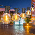 GPATIO Outdoor String Lights, 50FT G40 Bulbs Shatterproof Patio Lights, Waterproof Dimmable Hanging Outdoor Lights, Connectable LED Outside Lights for Backyard Yard Gazebo Porch Party