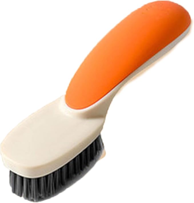 XTYPE Scrubbing Brush Hard Bristle Laundry Clothes Shoes Scrub Brush Portable Hands Cleaning Brush for Kitchen Bathroom (Color : Orange)