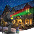Christmas Projector Lights Outdoor, Red and Green Moving Holiday Light with Remote Show for House, Yard, Garden, Patio and Christmas Decorations