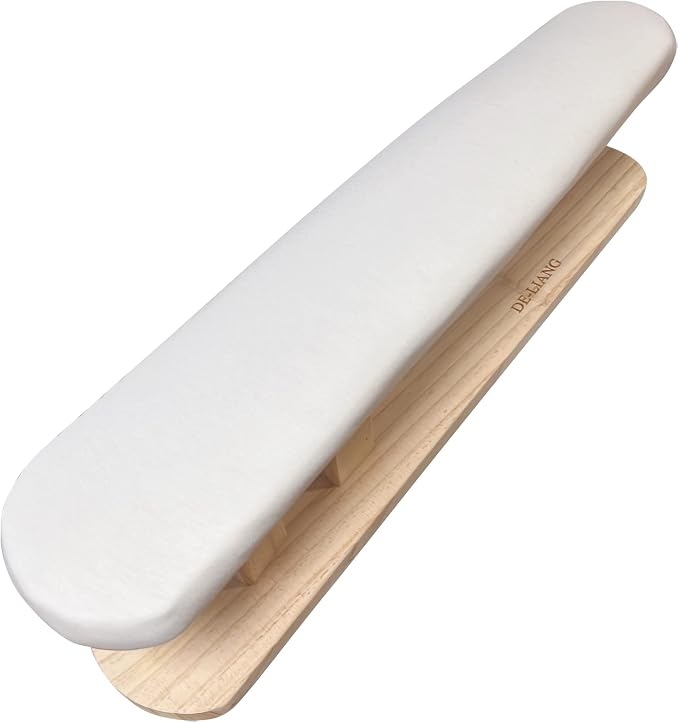 Padded Chest & Sleeve Tailor Ironing Board Long with Wooden Base for Household Tools, Tailor Dress Forms, Sewing and Tailoring Studio
