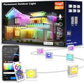 100ft Permanent Outdoor Lights with 60 LEDs Smart RGB+IC Christmas Light