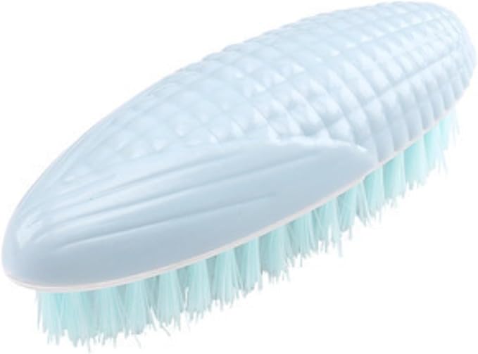 Household Soft Hair Laundry Brush Corn Plastic Household Cleaning Scrub Shoe Brush Board Brush (Blue)
