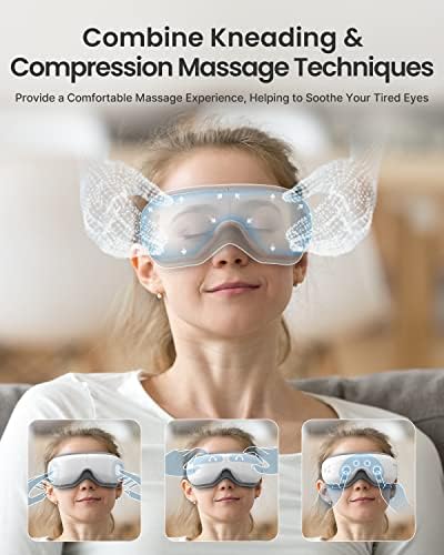 RENPHO Eyeris Smart Eye Massager with App Control, Eye Mask with Heat