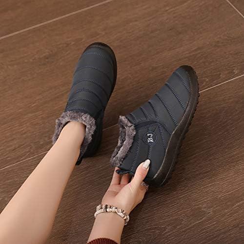 JOINFREE Winter Snow Boots for Women Men Anti-Skid House Shoes Ankle Boots Indoor Outdoor