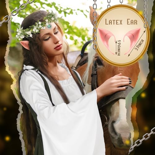 Bonuci 6 Pcs Medieval Renaissance Costume Women Fairy Dress