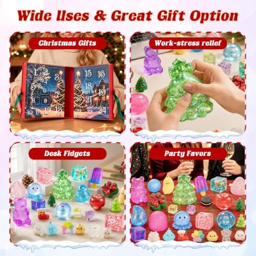 Squishy Advent Calendar 2026, 24 Day Countdown for Kid and Adult