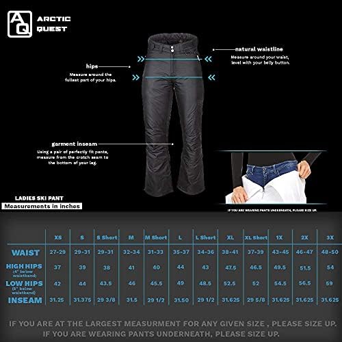 Women's Snow Ski Pants Water Resistant Softshell Insulated Flare for Snowboarding Hiking Winter Outdoor Pants