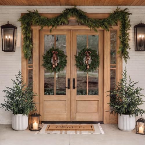 Christmas Decorations - 32" Real Touch Artificial Pine Tree in Black Pot
