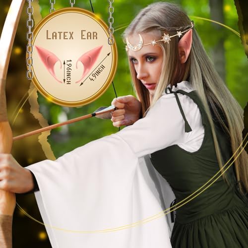 Bonuci 6 Pcs Medieval Renaissance Costume Women Fairy Dress