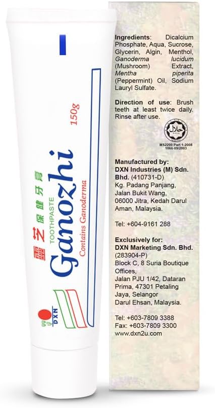 LIMITEDBONUSDEAL DXN Ganozhi Toothpaste 150g (4 Box)
