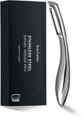 Professional Vegetable Peeler – 304 Stainless Steel Potato Peeler for Kitchen, Ultra Sharp Blade, Ergonomic Non-Slip Handle, Dishwasher Safe, 2-Year Warranty