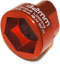32mm Hex Socket 2 Stage Torque Limiting Oil Filter Wrench Red 6061-T6 Billet Aluminum
