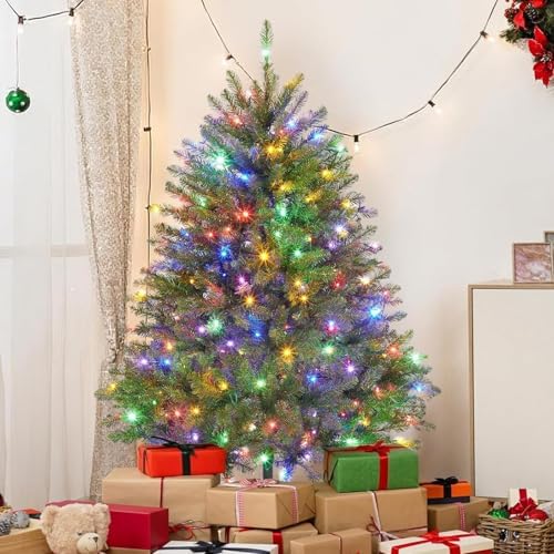 Garvee 6 ft Artificial Christmas Tree Prelit, PVC Xmas Tree