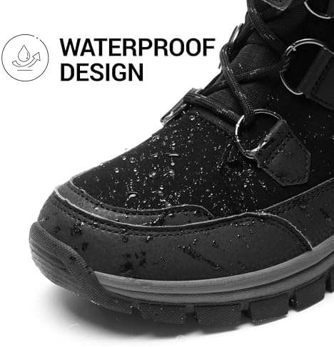DREAM PAIRS Women's Waterproof Mid Calf Snow Boots